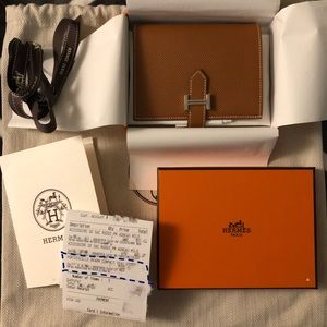 Brand New - Hermès Bearn Compact Gold